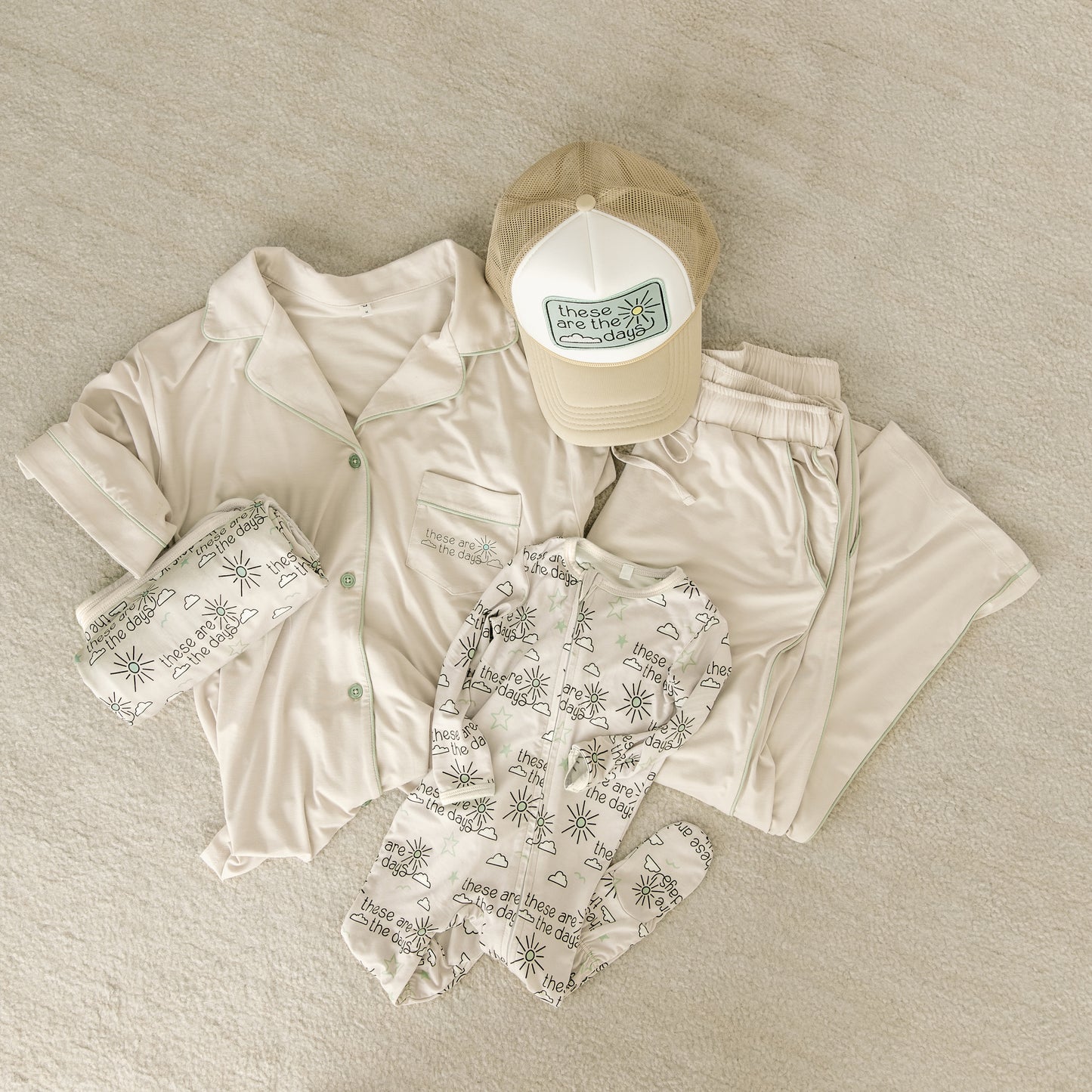 These Are The Days | Bamboo Baby Swaddle - Final Sale