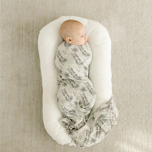 These Are The Days | Bamboo Baby Swaddle - Final Sale