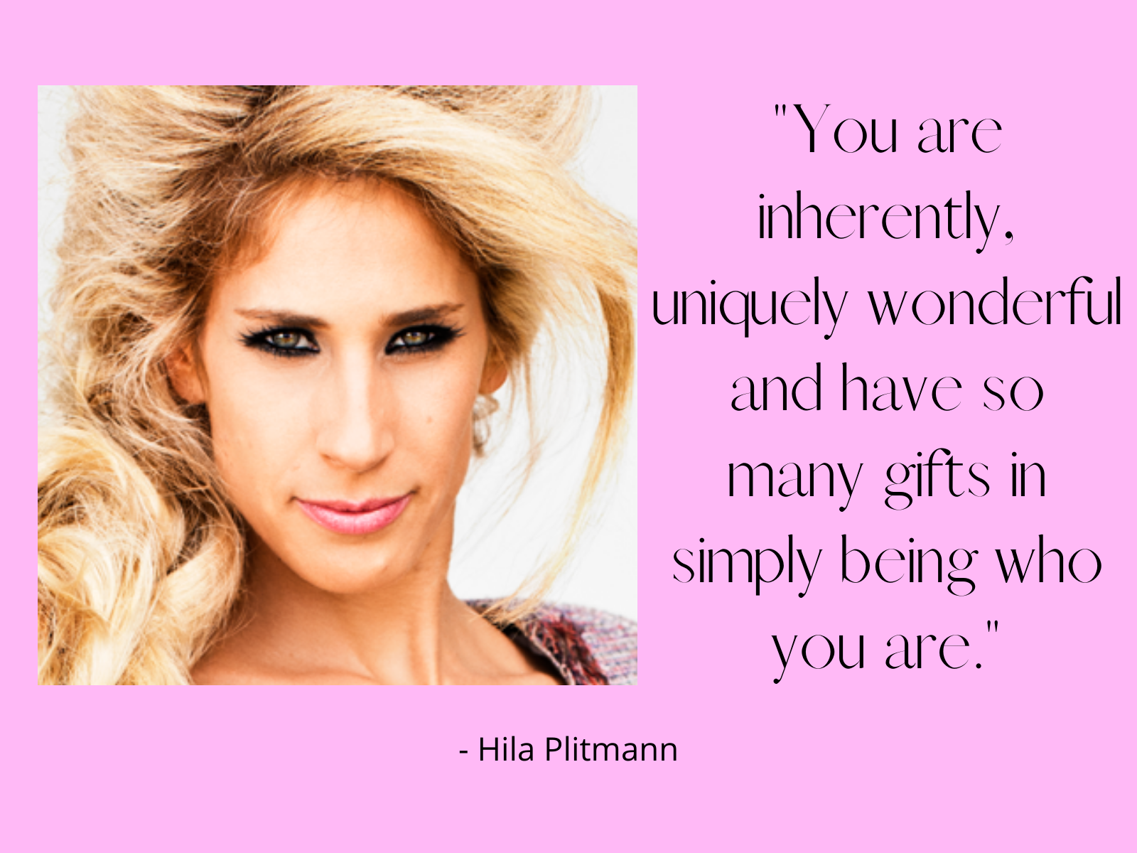 International Women's Day Fearless Female Feature - Hila Plitmann