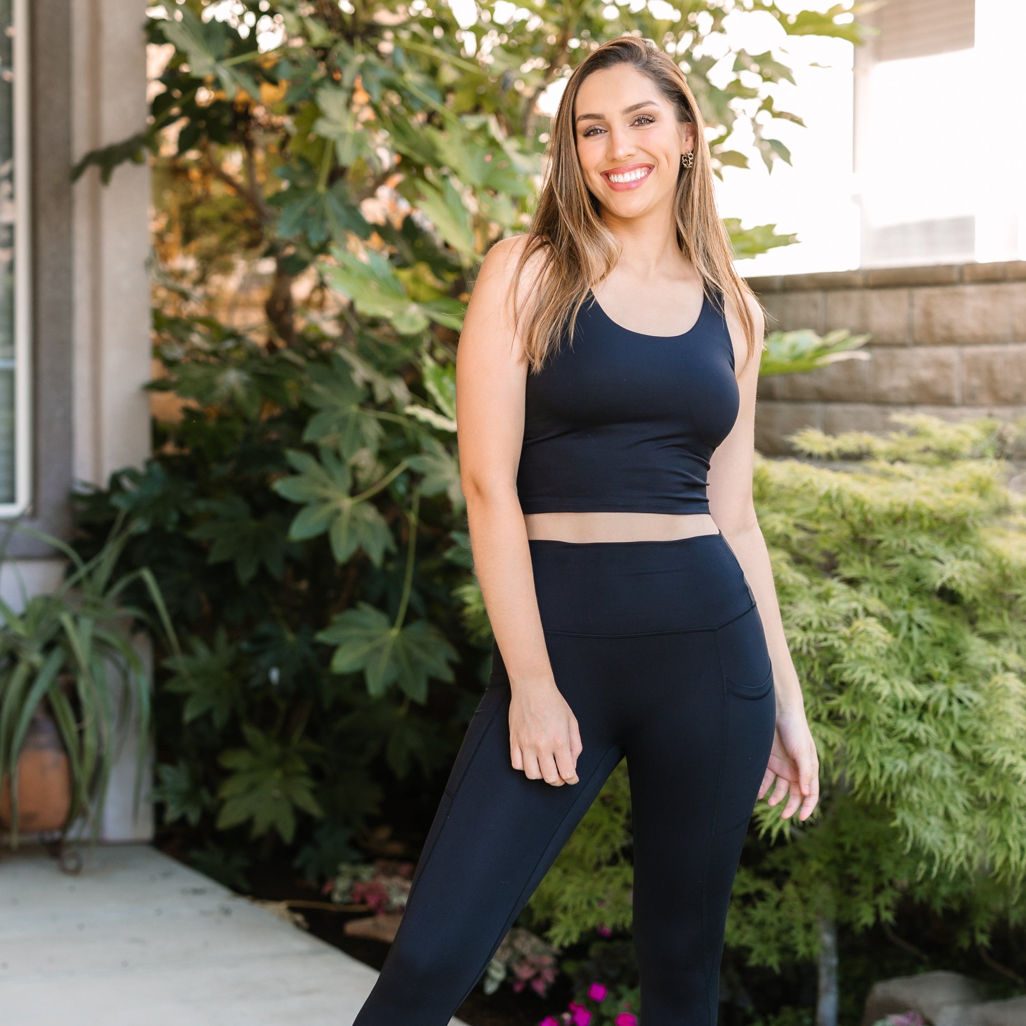 SoftLuxe Long Crop Top - Solid Black – Love and Fit