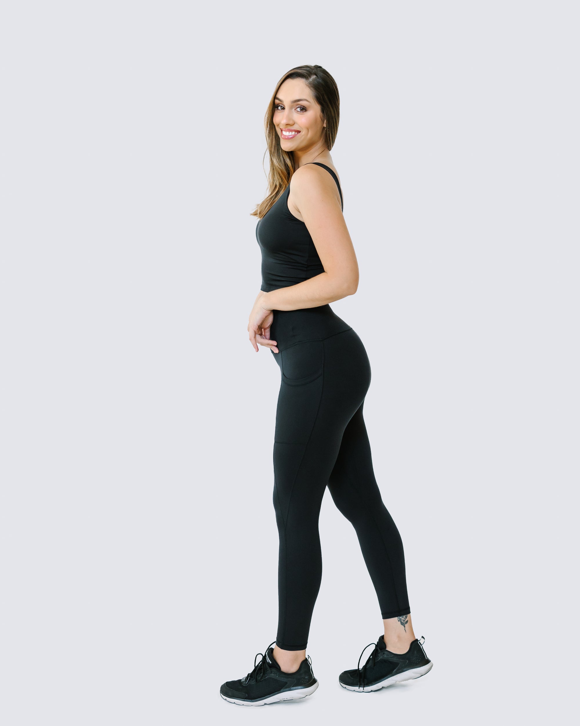 SoftLuxe Stay Put Leggings - Solid Black