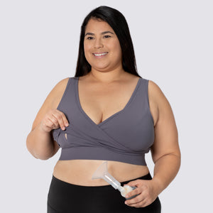 Everyday Luxe 2.0 Nursing & Hands-Free Pumping Bra - Teal Turquoise